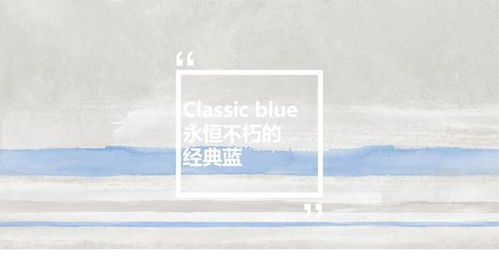 2020年度流行色 永恒不朽的经典蓝与环保的和谐共鸣